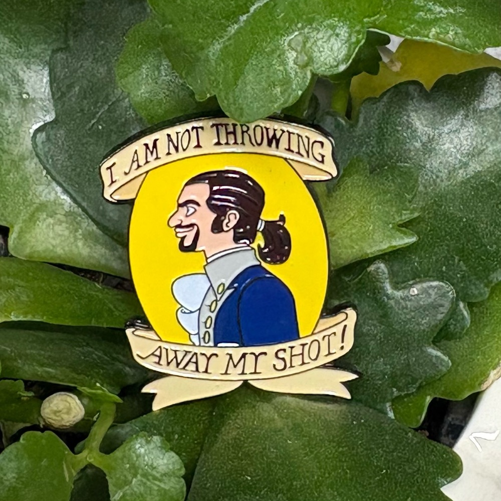 🎶🎤Hamilton the musical- collector Enamel Pin with Quote